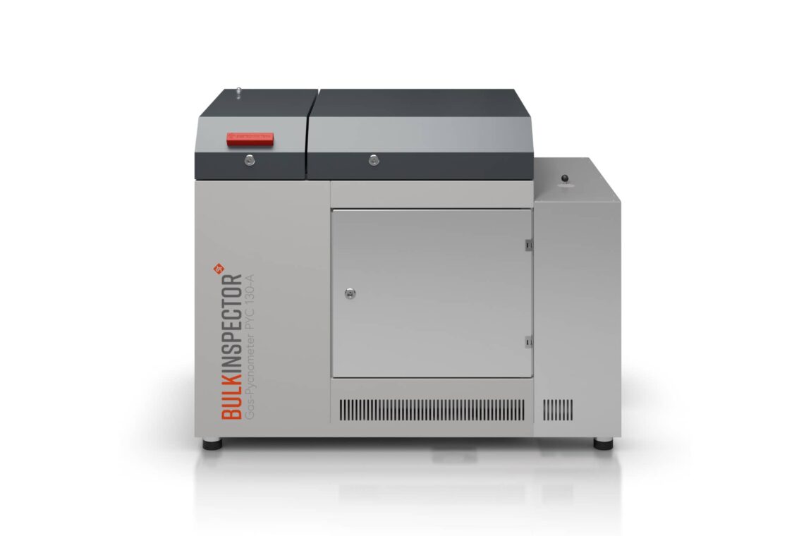 BULKINSPECTOR gas pycnometer - front view, closed, without mobile control unit