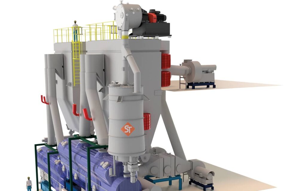 System solution comprising a centrifuge and dryer system from SIEBTECHNIK TEMA in cooperation with TEMA Process - for dewatering and drying styrene polymers