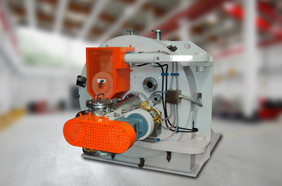 Horizontal peeler centrifuge for lithium