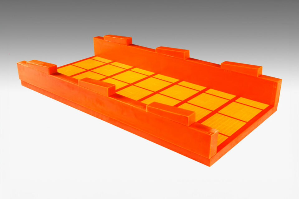 STEINHAUS polyurethane plan screen Spaltoflex with wedge strips