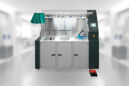 Unpacking Station APS for additive manufacturing